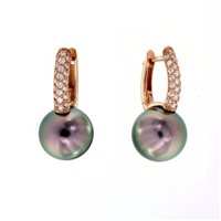 Earrings Soprana Woman PERLE in Gold Perla OMKPAVE THAITI 10.5